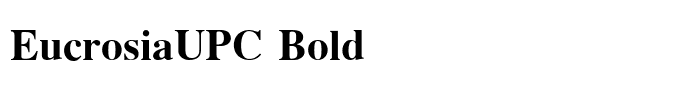 EucrosiaUPC Bold