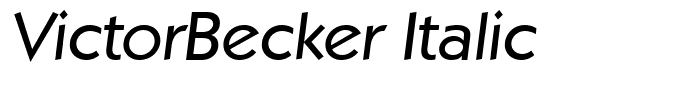 VictorBecker Italic