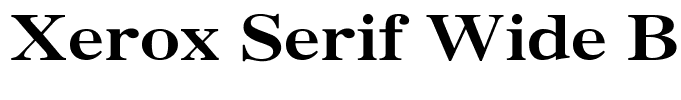 Xerox Serif Wide Bold