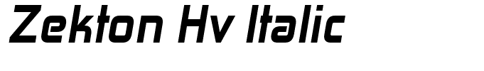 Zekton Hv Italic