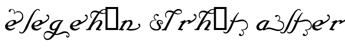 Elegeion Script Alternates