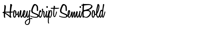 HoneyScript SemiBold