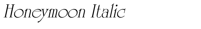 Honeymoon Italic