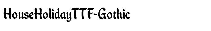 HouseHolidayTTF-Gothic