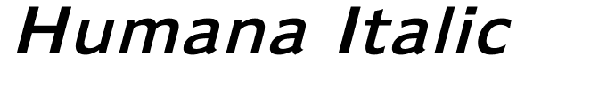 Humana Italic