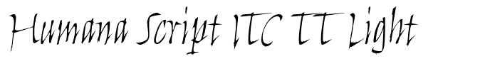 Humana Script ITC TT Light