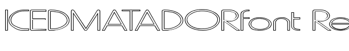 ICEDMATADORfont Regular