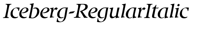 Iceberg-RegularItalic