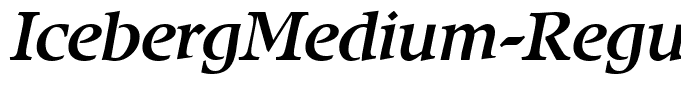 IcebergMedium-RegularItalic