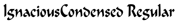 IgnaciousCondensed Regular