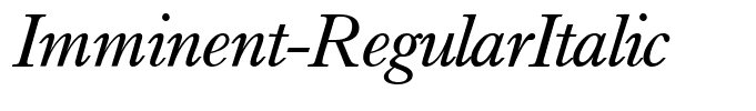 Imminent-RegularItalic