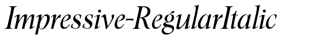 Impressive-RegularItalic