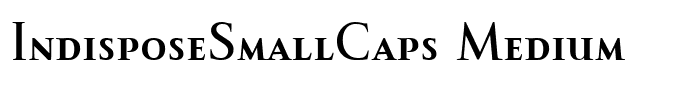 IndisposeSmallCaps Medium