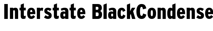 Interstate BlackCondensed