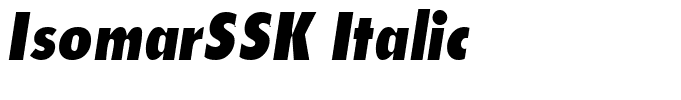 IsomarSSK Italic