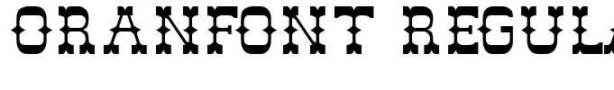 ORANfont Regular