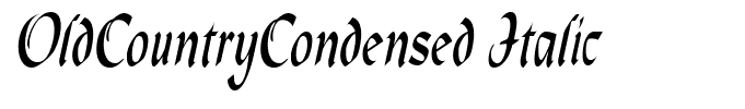 OldCountryCondensed Italic