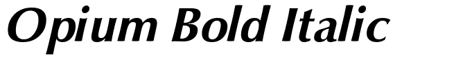 Opium Bold Italic