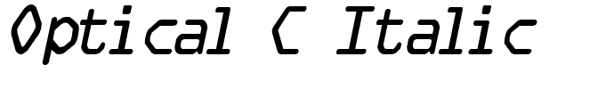 Optical C Italic