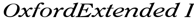 OxfordExtended Italic