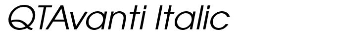 QTAvanti Italic