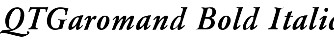 QTGaromand Bold Italic