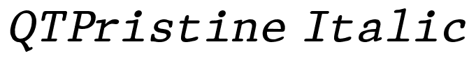 QTPristine Italic