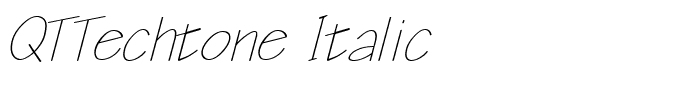 QTTechtone Italic