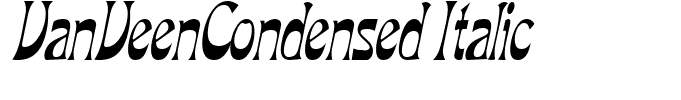 VanVeenCondensed Italic