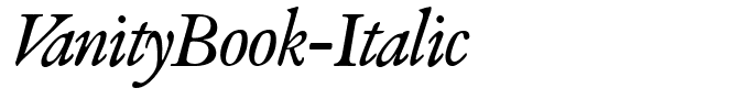 VanityBook-Italic