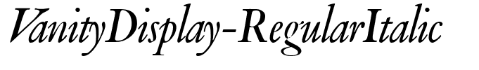 VanityDisplay-RegularItalic