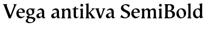 Vega antikva SemiBold