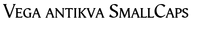 Vega antikva SmallCaps