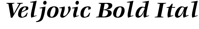 Veljovic Bold Italic(1)