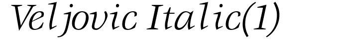 Veljovic Italic(1)