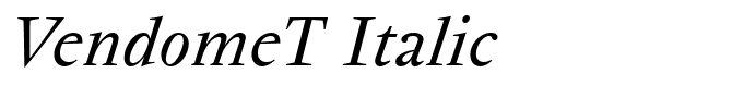 VendomeT Italic