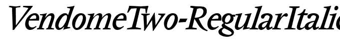 VendomeTwo-RegularItalic