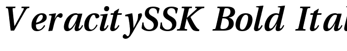 VeracitySSK Bold Italic