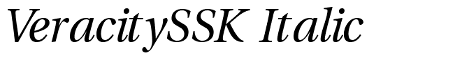 VeracitySSK Italic