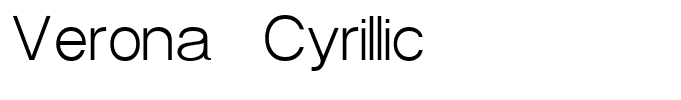 Verona Cyrillic