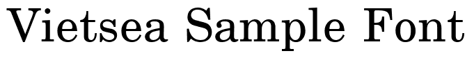 Vietsea Sample Font