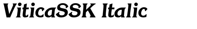 ViticaSSK Italic