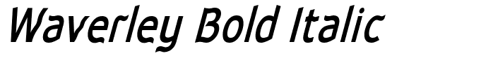 Waverley Bold Italic