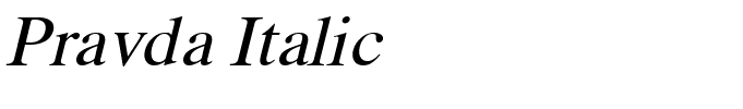 Pravda Italic