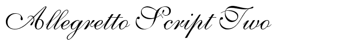 Allegretto Script Two