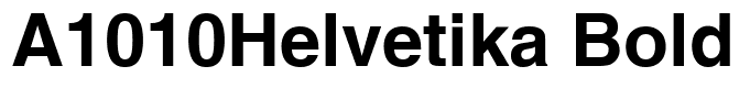 A1010Helvetika Bold