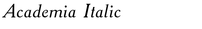 Academia Italic