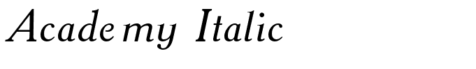 Academy Italic