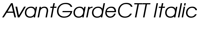 AvantGardeCTT Italic