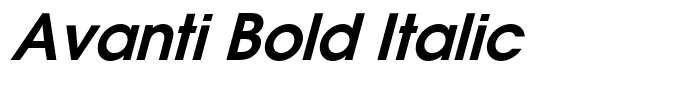 Avanti Bold Italic